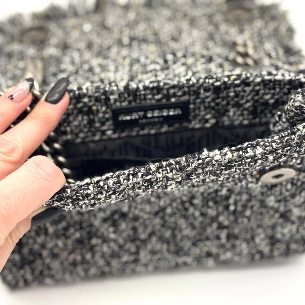 Kurt Geiger Tweed Mini Brixton Bag